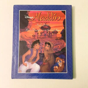 Vintage 1992 Disneys Aladdin  by A L Singer Hardcover Book DJ